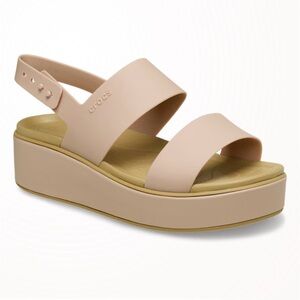 CROCS Women's Beige Platform Sandals